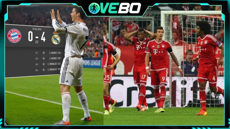 Trận thua đậm nhất của Bayern Munich tại UEFA Champions League